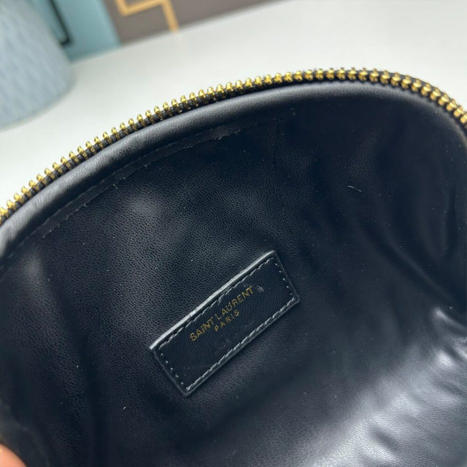 Y51 Gaby zipped pouch in quilted lambskin