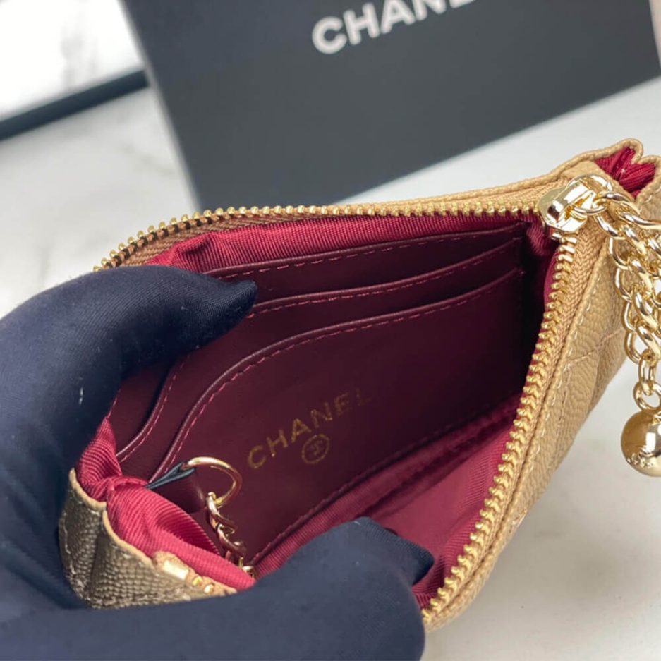 Ch**el Classic Small Zip Clutch